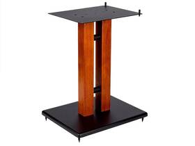 42840 Monoprice Inc. Monolith By 24in Cherry Wood Speaker Stand With Adjustable Top Plate