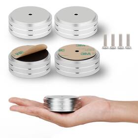 Monosaudio 714955812457 Audio Isolation Feet Aluminum Amplifier 58 22mm Turntable Pad