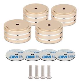 Monosaudio 763032220609 4pcs Audio Isolation Feet Turntable 40x20mm Pad With