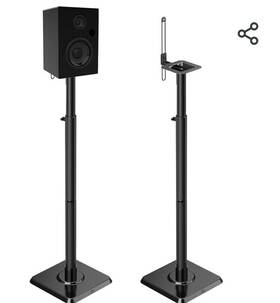 Md5402-2 Mounting Dream Md5412 Speaker Stands Set Of 2 Height Adjustable