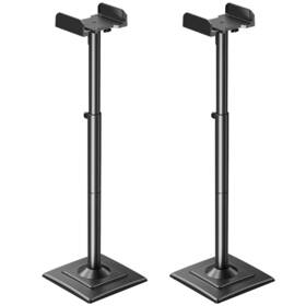 Mountup 972668843760 Universal Speakers Stands Pair 34 Inch To 43.3 Height Adjustable Holds Bookshelf