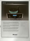 Mt10 Mcinosh Labs Mcintosh Oem Turntable Product Brochure Mint