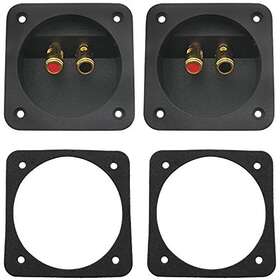 Mutai 729388447091 Speaker Box Terminal Cup 2pcs 80x80mm 2 Way Binding Post