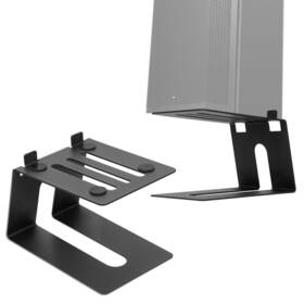 Dt00223t Muzziou Desktop Speaker Stand 1 Pair Studio Monitor Stands 5 Incline Design Blac