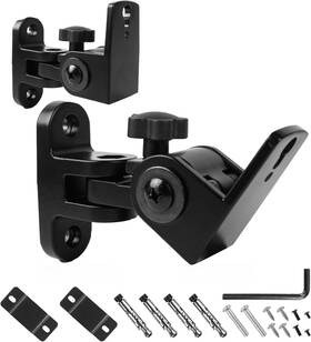 Yin2-218 Nbguigdstr Universal Speaker Wall/ceiling Mount Brackets 180 Adjustment 2 Packs Black Metal