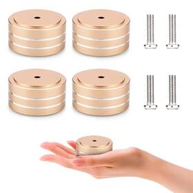 Neutral 734391016004 Audiocrast 4x Hifi Speaker Spikes Isolation Feet Pad Aluminum 40x20mm Turnta