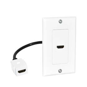 Newhouse Hardware 726843022060 Hdmi Wall Plate White 1-pack 1 Pack