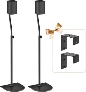 B0clljbzw5 Notiela Universal Surround Speaker Stands Pair Of Height Extend 33 Inch To 42 Adjustable