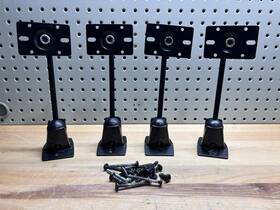 500045 Omnimount Excellent Lot Of 4 Systems Speaker Monitor Swivel Wall Mounts Kits