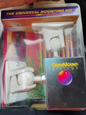 53-rst-umk Omnimount 53rst-wht Omni Mount Systems Universal Speaker Mounting Kit White New