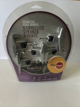 Omnimount 728901013263 5.0 Hts Wall&ceiling Stainless Steel Series 5 Satellite Speaker Mount