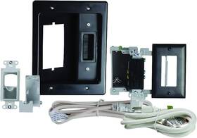 Ht22u2bkr6 On-q Legrand Home Office And Theater In Wall Tv Power Kit Black 6ft R6