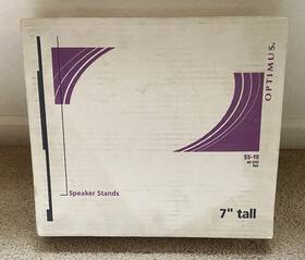 Ss-10 Optimus 040293137687 40-2012 7 Inch Tall Speaker Stands Pair New In Box