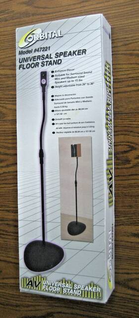 47221 Orbital Adjustable Universal Speaker Floor Stand