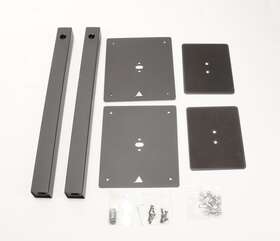 Other Stand Acces S01 40th Triangle Bookshelf Speaker Stands With Non Slip Felt Matte Black Pair
