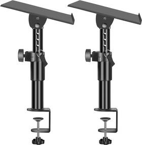 Oukmic 313102849836 Clamp On Desktop Speaker Stand Holder Pair Heavy Duty Audio