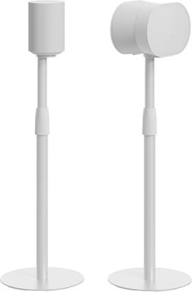 B0f8n9pvml Pegzone Adjustable Speaker Stands Pair For Sonos Era 100/300 26.9 42 Inch - White