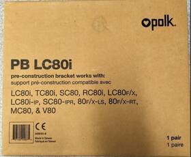 Lc80i Polk Audio 747192109875 Pb Pre-construction Brackets
