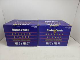 400-2069 Radioshack Speaker Stands For Pro 7 And 77 Speakers Open Box 40-2069 Vintage