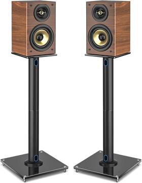 Rfiver 313094833813 Upgraded 45 Swivel Speaker Stands Pair For Surround Sound Heavy Duty 28