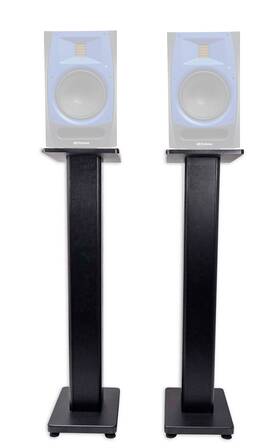 Rockville 613815657682 2 36 Inch Studio Monitor Speaker Stands For Presonus R65 Monitors