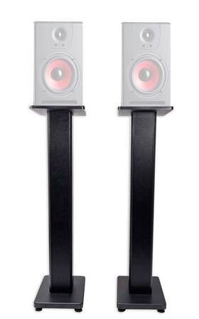 Rockville 613815658818 2 36 Inch Studio Monitor Speaker Stands For Gemini Sr-8 Monitors