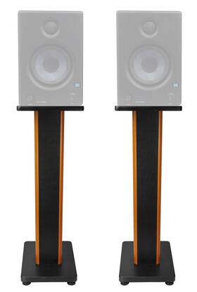 Rockville 613816412587 2 28 Inch 2-tone Studio Monitor Speaker Stands For Presonus Eris E4.5