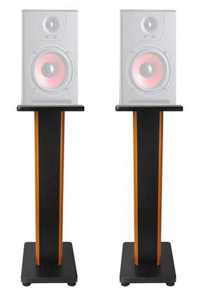 Rockville 613816412679 2 28 Inch 2-tone Studio Monitor Speaker Stands For Gemini Sr-8 Monitors