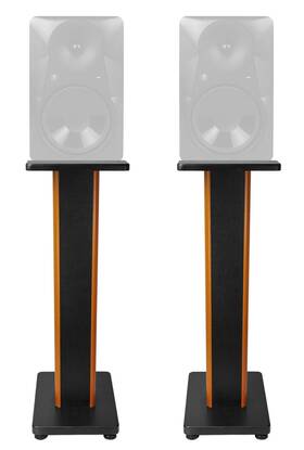 Mr624 Rockville 613816413096 2 28 Inch 2-tone Studio Monitor Speaker Stands For Mackie Monitors