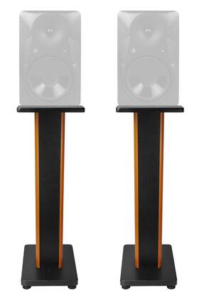 Mr824 Rockville 613816413102 2 28 Inch 2-tone Studio Monitor Speaker Stands For Mackie Monitors