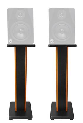 Apm5b Rockville 613816413331 2 28 Inch 2-tone Studio Monitor Speaker Stands For