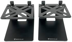 Rockville 810095685323 Pair Sr4 Speaker Riser Stands For 4 Inch Desktop Speakers Or Monitors