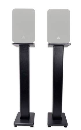 1c-bk Rockville Rht28 2 28 Inch Studio Monitor Speaker Stands For Behringer