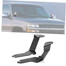 Romelack 70ro104028 Hood Mount Brackets Ditch Light Bracket Compatible Fit Chevy Gmc 1999-2007