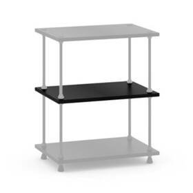 1smss-blk Salamander Archetype Single Shelf - Black Demo