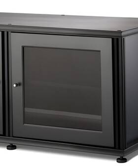 Smsd20 Salamander Synergy S20 Door - Black Oak Trim With Perforated Steel Panel