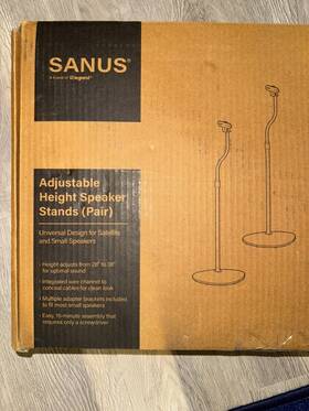 Sanus 703190888228 New Universal Speaker Stands Htbs For Bose Jbl Klipsch Polk Kef Sony