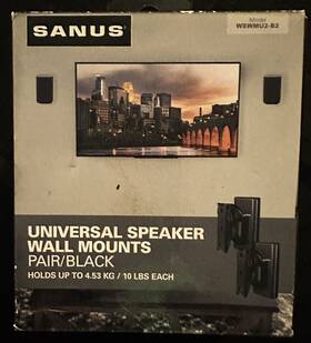 Wswmu2-b2 Sanus 793795533661 Universal Speaker Wall Mounts