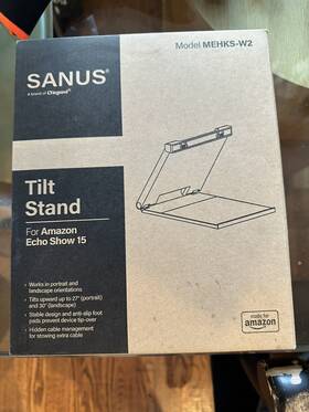 Mehks-w2 Sanus New In Box Tilt Stand For Amazon Echo Show 15 Hands Free Viewing