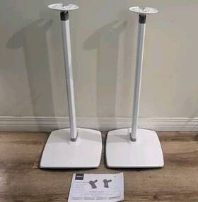 Wsse1a2-w2 Sanus Adjustable Height Speaker Stand For Sonos Era 100 Pair White
