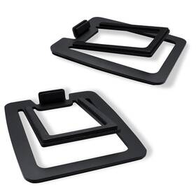 B0bn44pvlk Sanyun Sw601 15 Tilted Desk Speaker Stands For Compact 2-3 Computer Pc