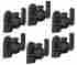 Sb28pc6 Oem 6 Pc Set Pack Surround Sound Satellite Adjustable Wall Speaker Mount Brackets