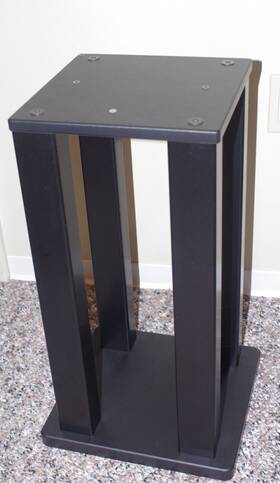 Sky-4p-24 Skylan Speaker Stands 4 Post 24 Inch Tall Pair Black