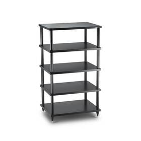 Sss2-5blk Solidsteel S2-5 Five-shelf Audio Rack - Black