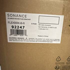 Flexbrk-8-r Sonance 92247 8 In Fixed Mount Black 5 Pair For Large Round