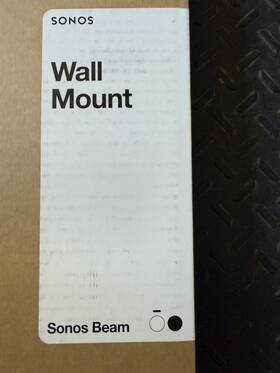 Sonos 717755774118 Wall Mount For All-new Beam Sound Bar - White