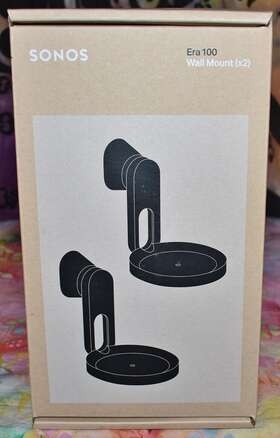 E10mpww1blk Sonos 840136805281 Genuine 2 Pack 1 Pair Era 100 Speaker Wall Mount Kit Black New