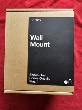 Sonos 878269006817 One Wall Mount Compatible With Sl Or Play 1 - Black