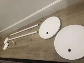 Ss1fsww1 Sonos Pair White 33 Inch Speaker Floor Stands For One Sl