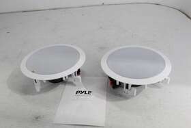 Pdic1661rd Sound Around Pyle Pair 6.5in Flush Mount In Wall 2 Way Home Speaker System White